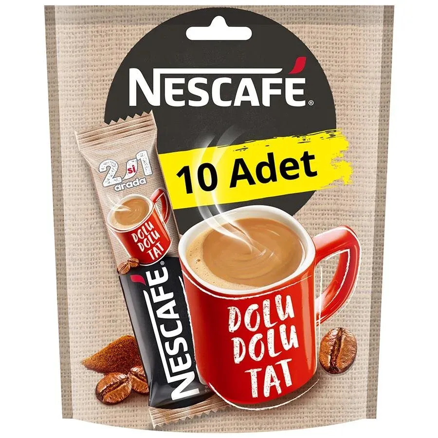 Nescafe 2'si 1 Arada Kahve 10 gr 10'lu