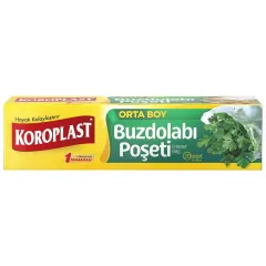 Koroplast Buzdolabı Poşeti Orta Boy 24 x 38 cm 20'li Paket