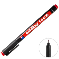 Edding 140S Permanent Asetat Kalem Kırmızı S Uç