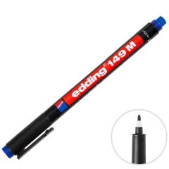 Edding 149M Permanent Asetat Kalem Mavi M Uç