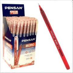 Pensan Tükenmez Kalem 50'Lİ KIRMIZI