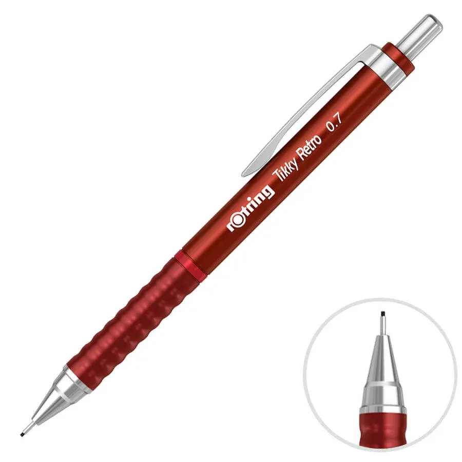 Rotring Retro Tikky Versatil Uçlu Kalem 0.7 mm Kırmızı