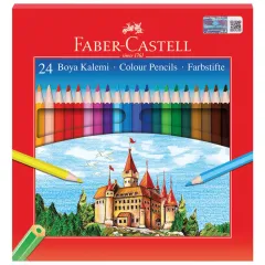 Faber-Castell Kuru Boya Kalemi 24 Renk Tam Boy