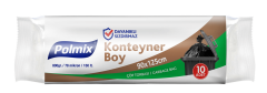 Polmix Endüstriyel Konteyner Boy Çöp Torbası 90x125