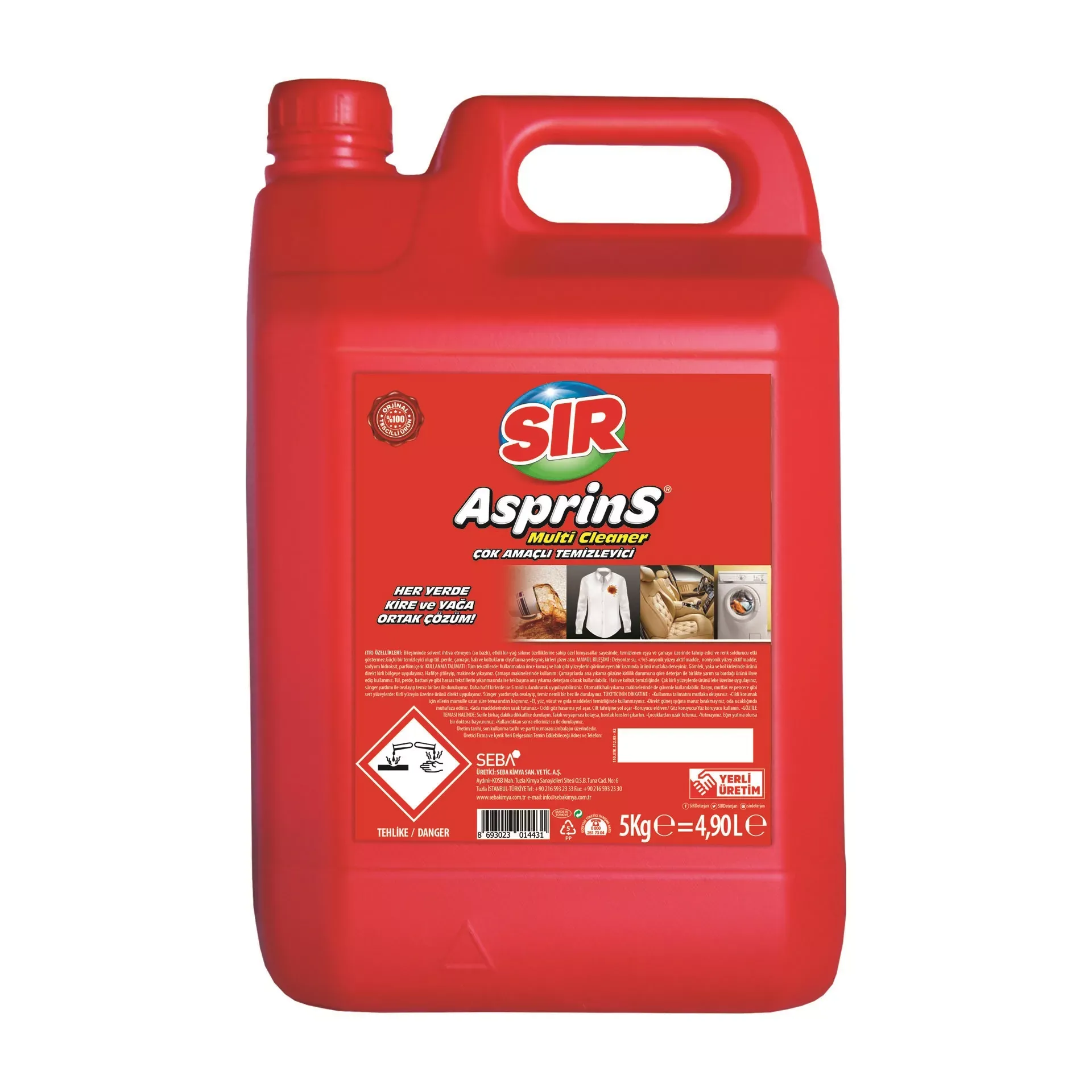 Sır Asprins Çok Amaçlı Temizleyici 5 KG