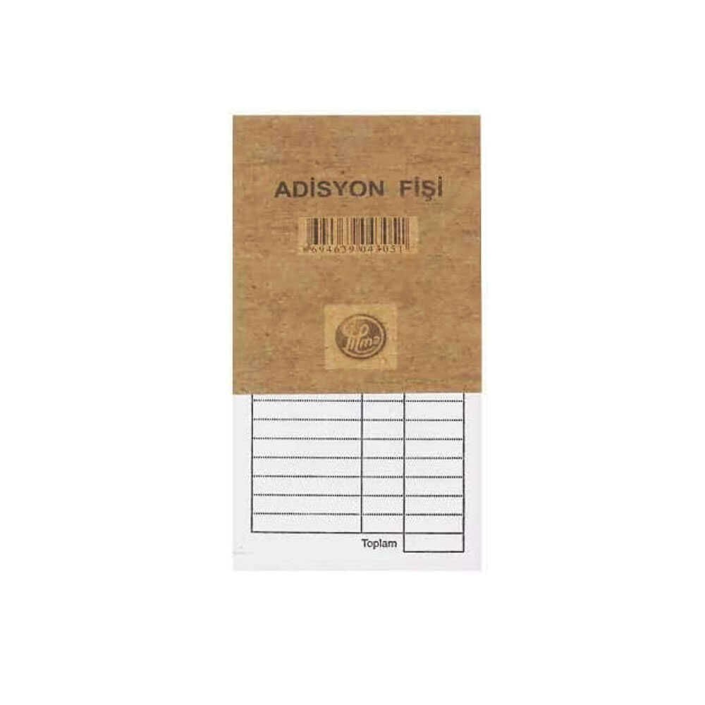 Adisyon Fişi 50 Yaprak 9 cm x 16.5 cm