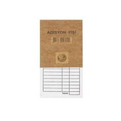 Adisyon Fişi 50 Yaprak 9 cm x 16.5 cm
