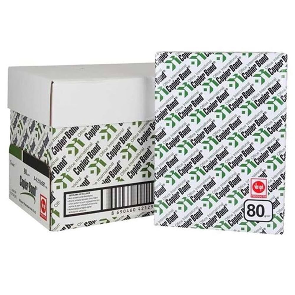 Copier Bond Paper A4 Fotokopi Kağıdı 80 gr 5 Paket 2500 Yaprak
