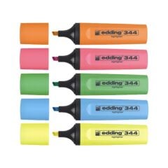 Edding 344 Renkli Fosforlu Kalem 5 Renk