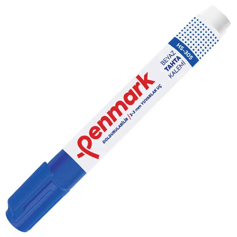 Penmark HS-305 Doldurulabilir Tahta Kalemi Mavi Renk