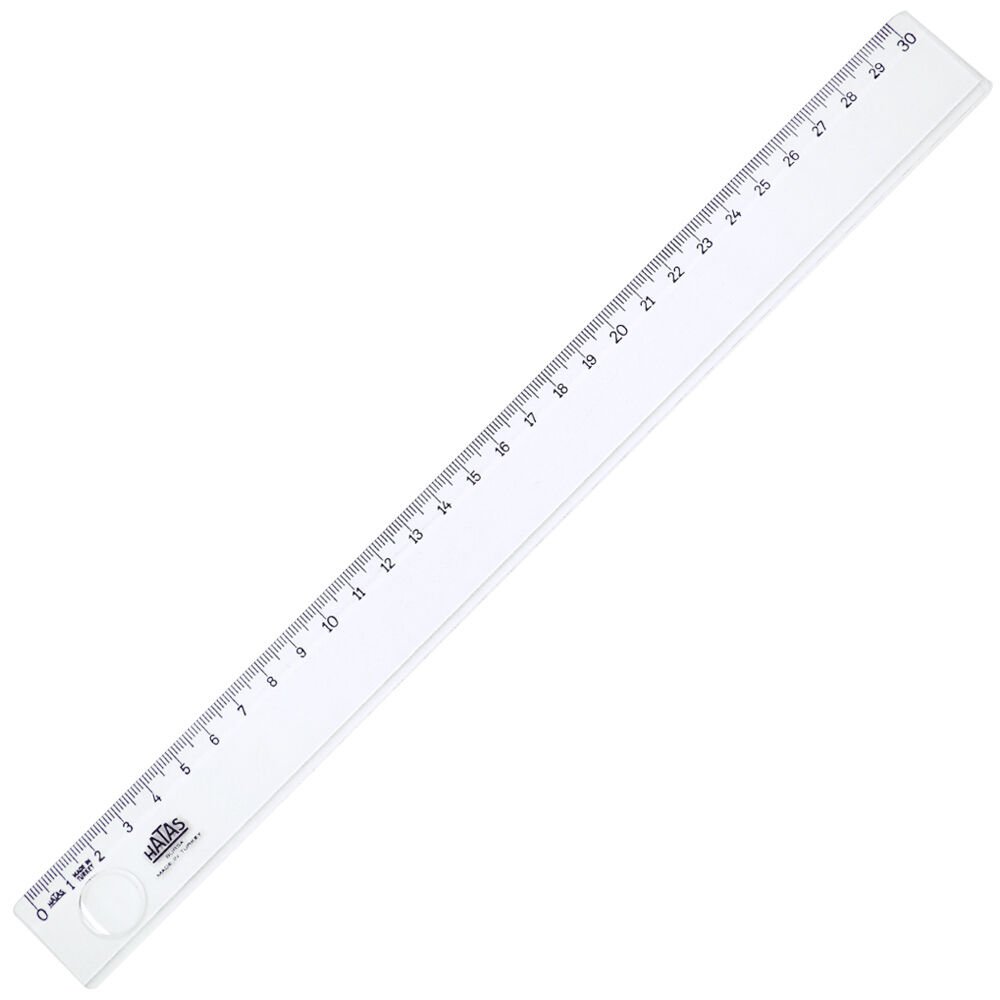 Hatas Plastik Cetvel 30 cm Şeffaf